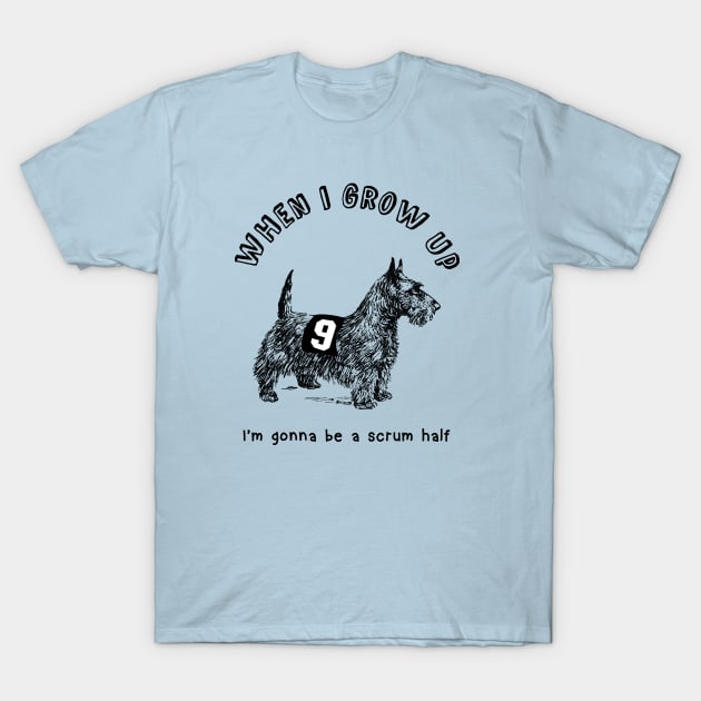 When I grow up I'm gonna be a Rugby scrum half T-Shirt by atomguy